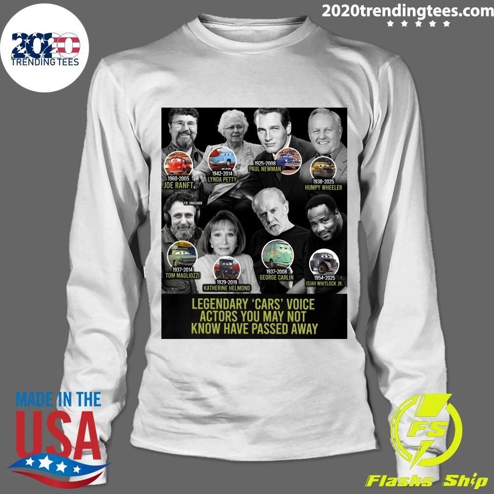 Legendary Cars Voice Actors You May Not Know Have Passed Away Shirt