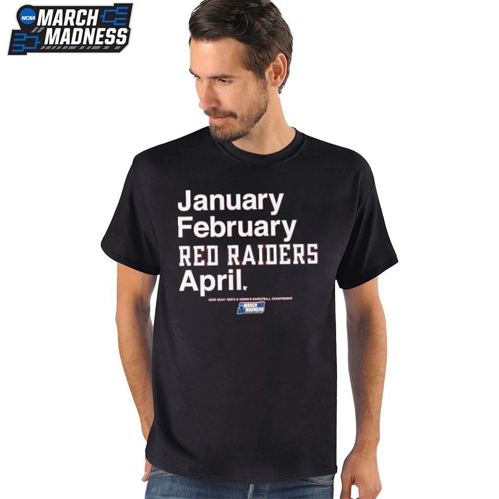 Texas Tech Red Raiders Men’s and Women’s Basketball 2026 March Madness Month T-Shirt