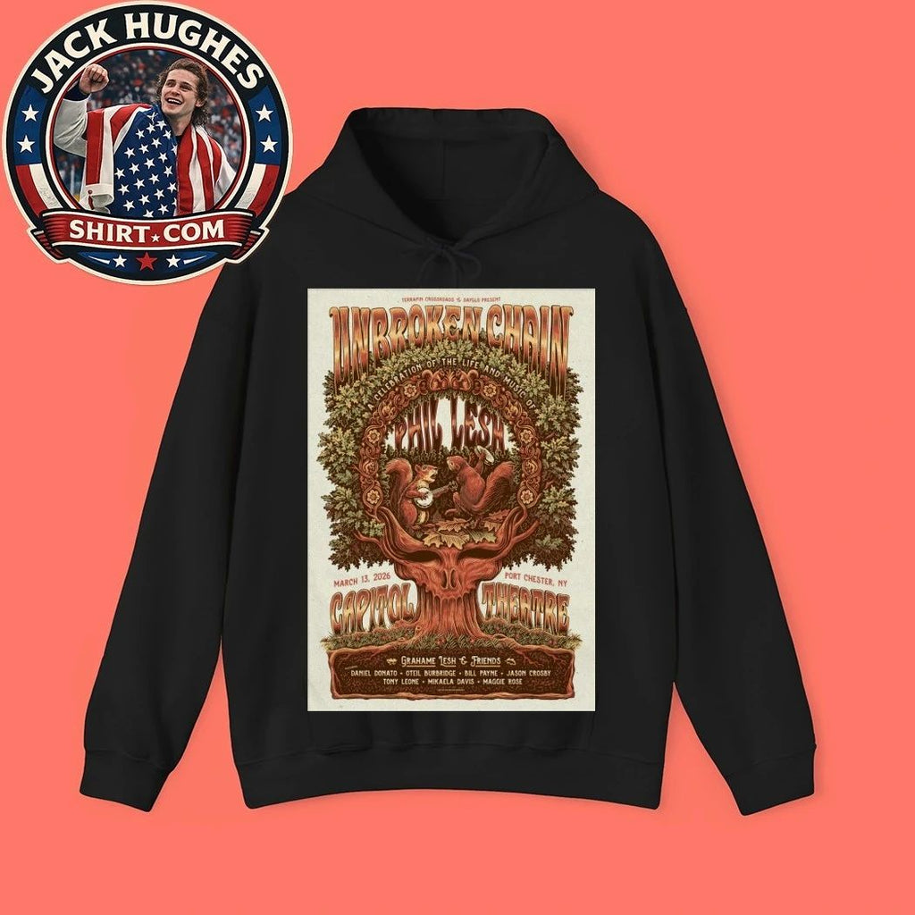 Unbroken Chain Port Chester, NY March 13 2026 The Capitol Theatre Tour Poster Shirt