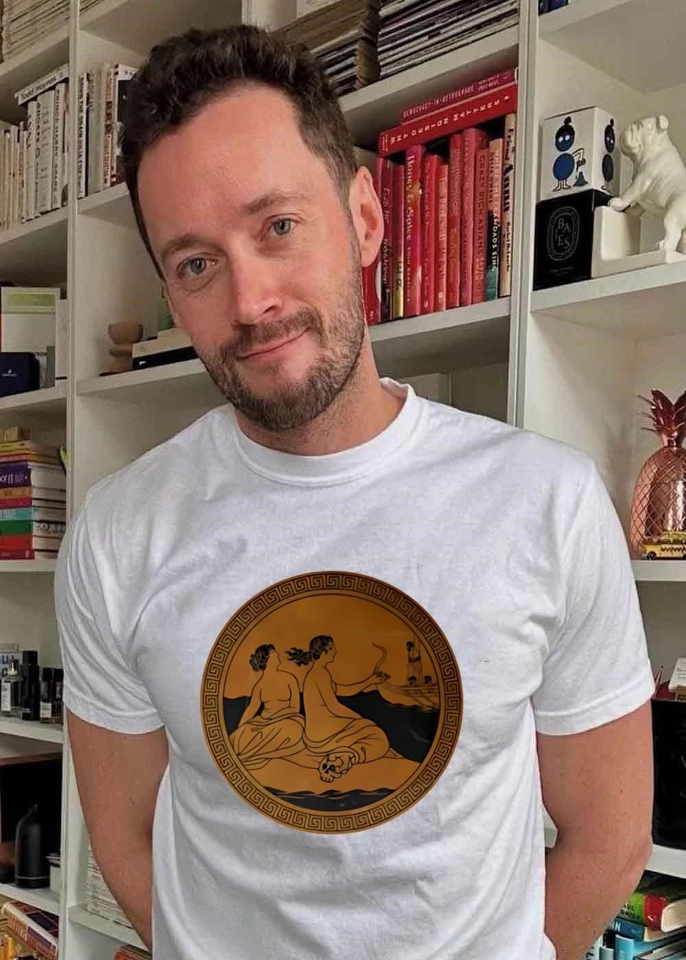 Odyssey Siren Song Greek Mythology Art Ancient Pottery Style T-Shirt