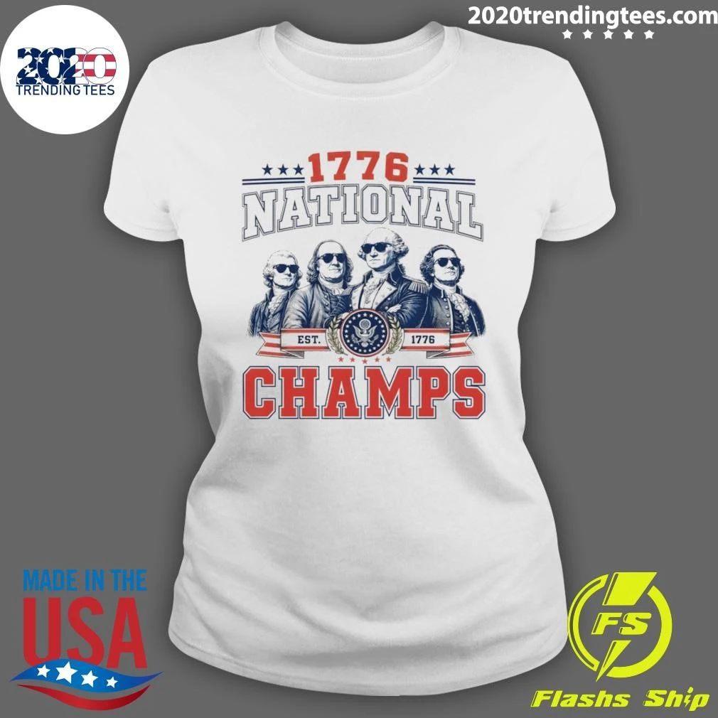 George Washington Est 1776 Patriotic National Champs 4th Of July Shirt