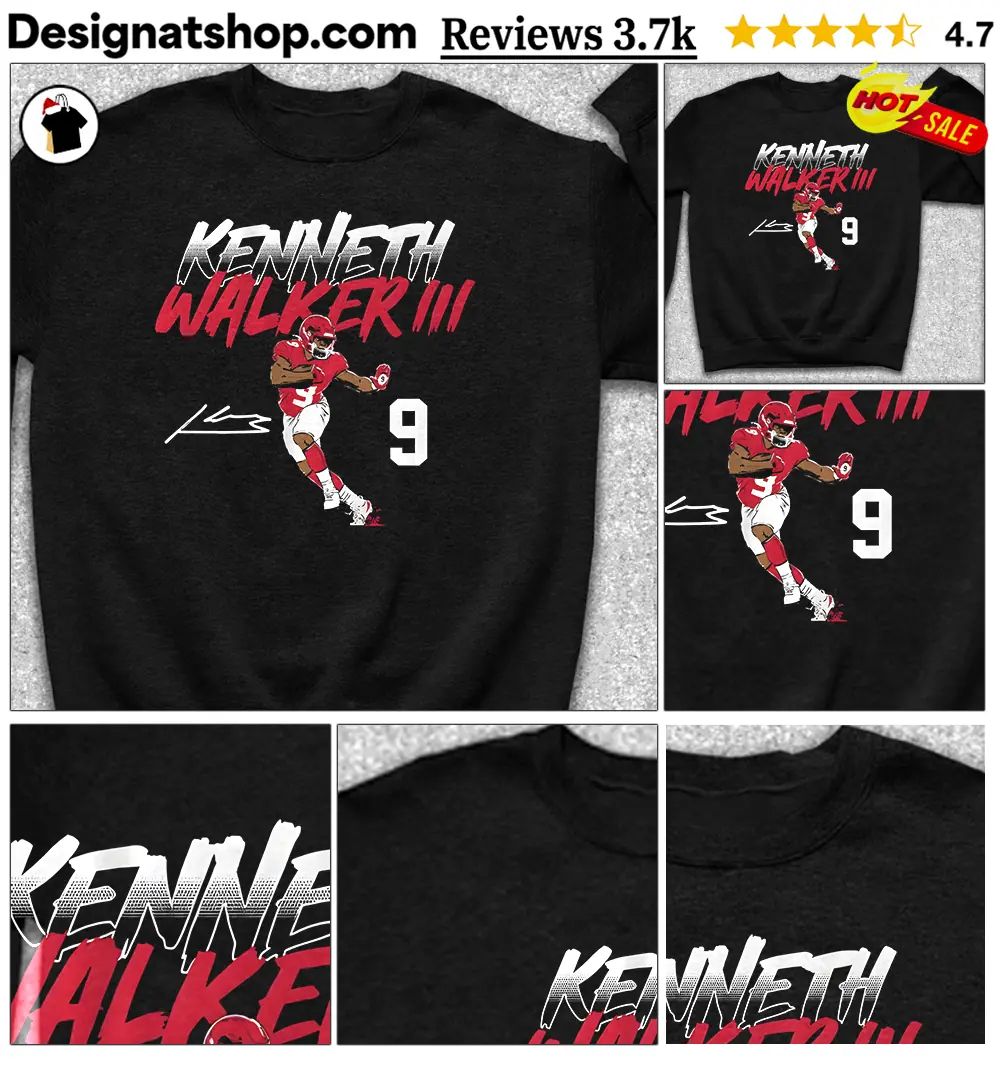 Kenneth Walker III Kansas City Football Name Number Pose signature shirt