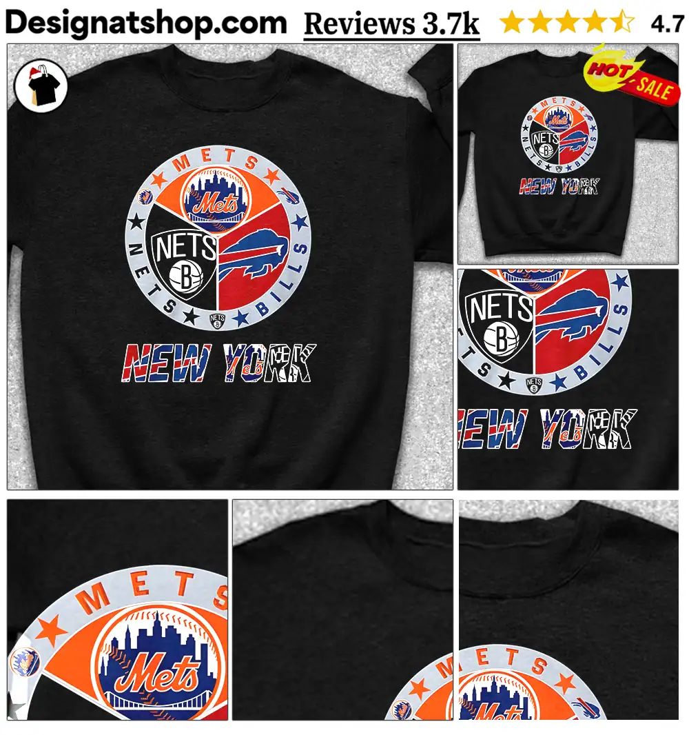 Mets Nets Bills sports New York Mets Nets Bills logo shirt