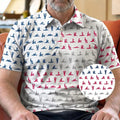 Husband Summer Vibe Hidden Funny Naughty Pattern - Personalized Polo Shirt