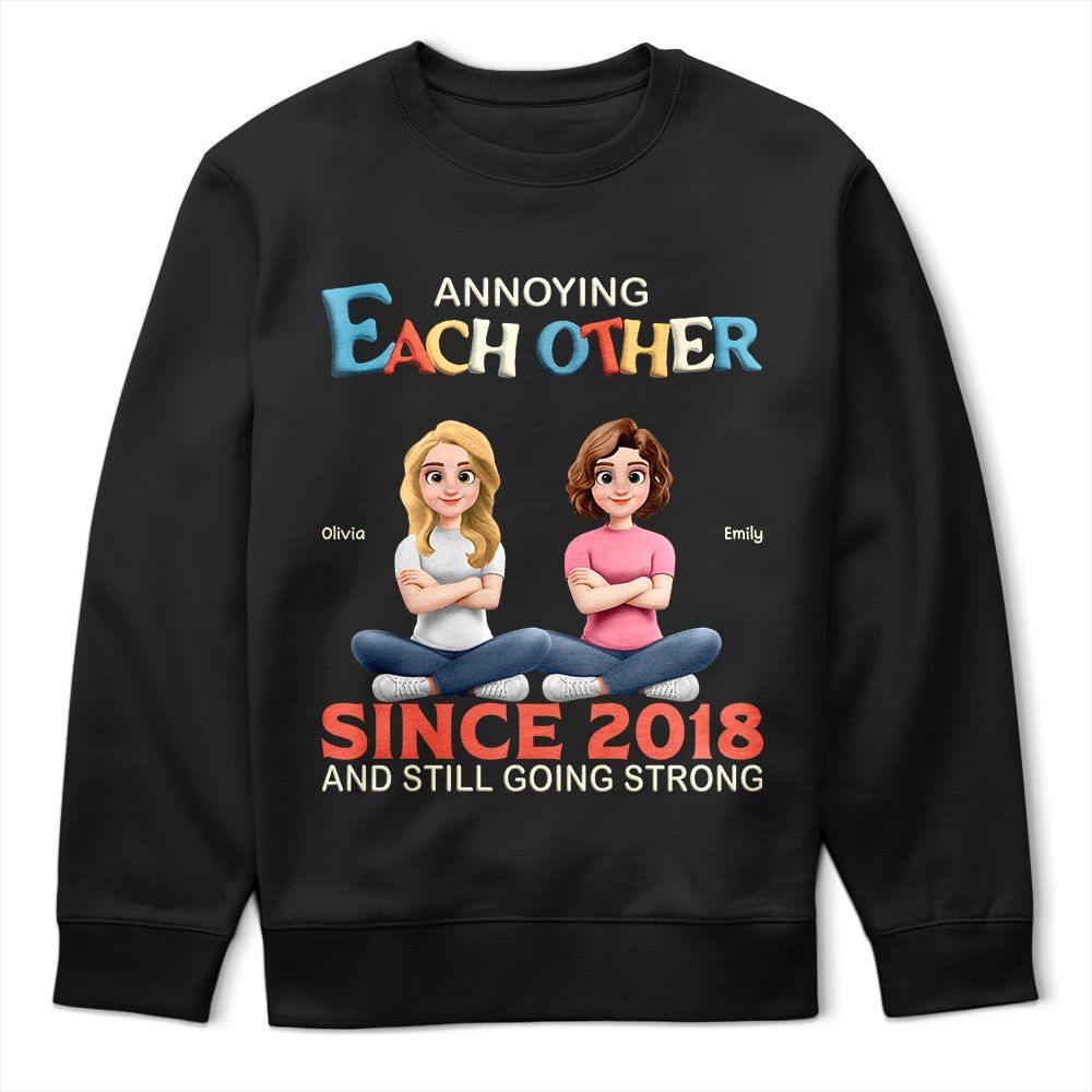 3D Effect Couple Annoying Each Other And Still Going Strong - Personalized T Shirt