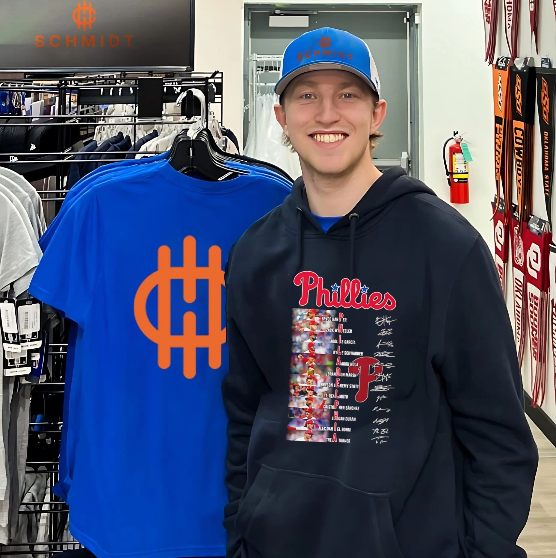 Philadelphia Phillies players name signature shirt