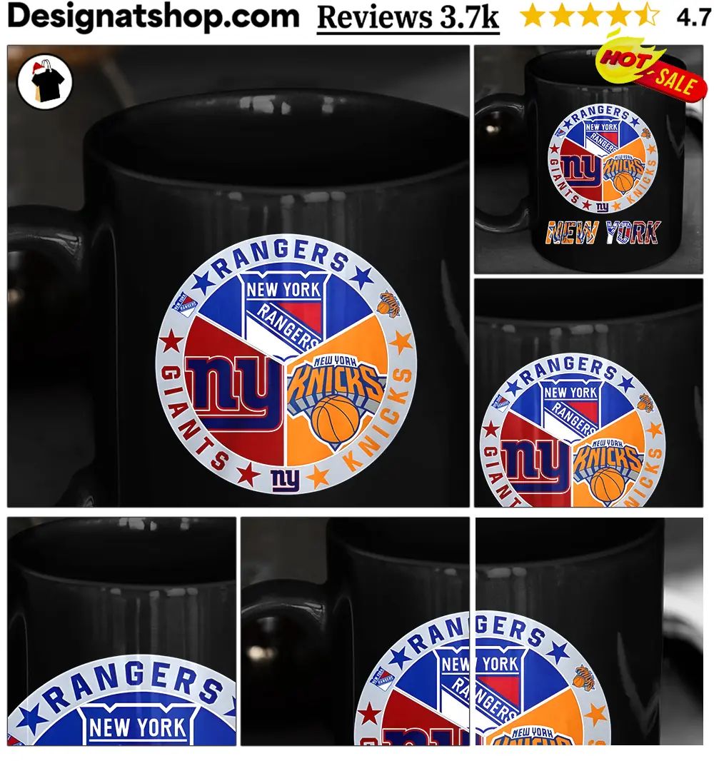 Rangers Giants Knicks New York sports logos shirt