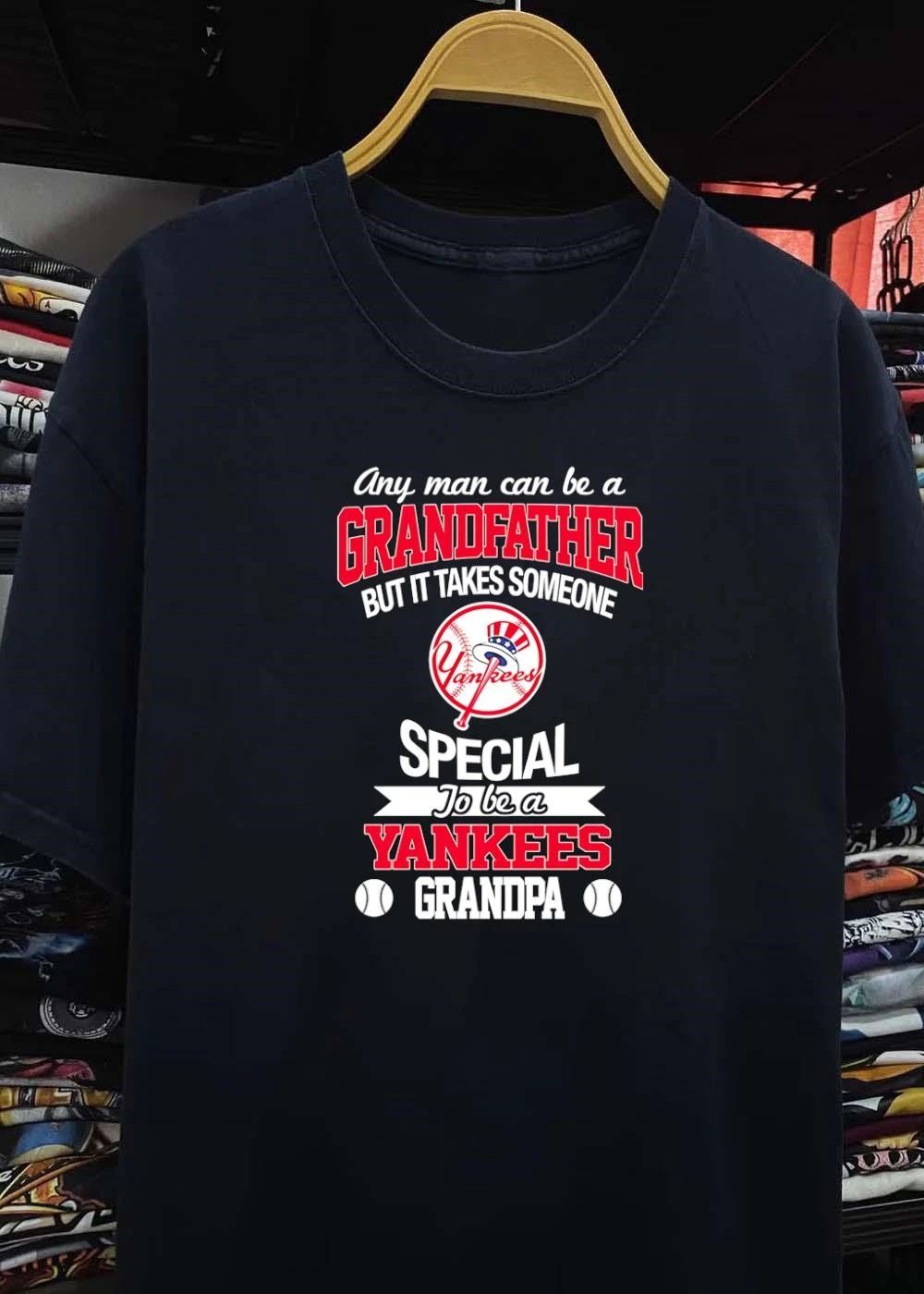 Yankee Fan Any Man Can Be A Special To Be A Grandpa shirt