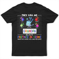 Dad Grandpa Partner In Crime - Personalized T Shirt