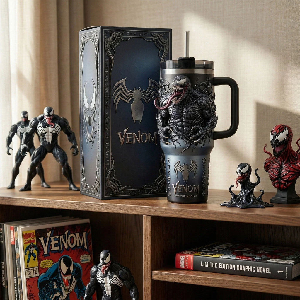 Venom We Are Venom 3D Sculpted Tumbler