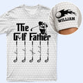 The Golf Father - Personalized Full Print T Shirt