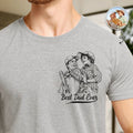 Custom Photo Pencil Sketch Best Baseball Dad Ever - Personalized T Shirt