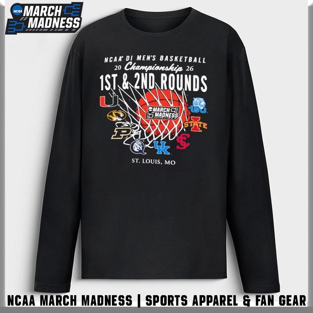 St. Louis, MD 2026 NCAA Men’s Basketball March Madness 1st 2nd Round Bound T-Shirt