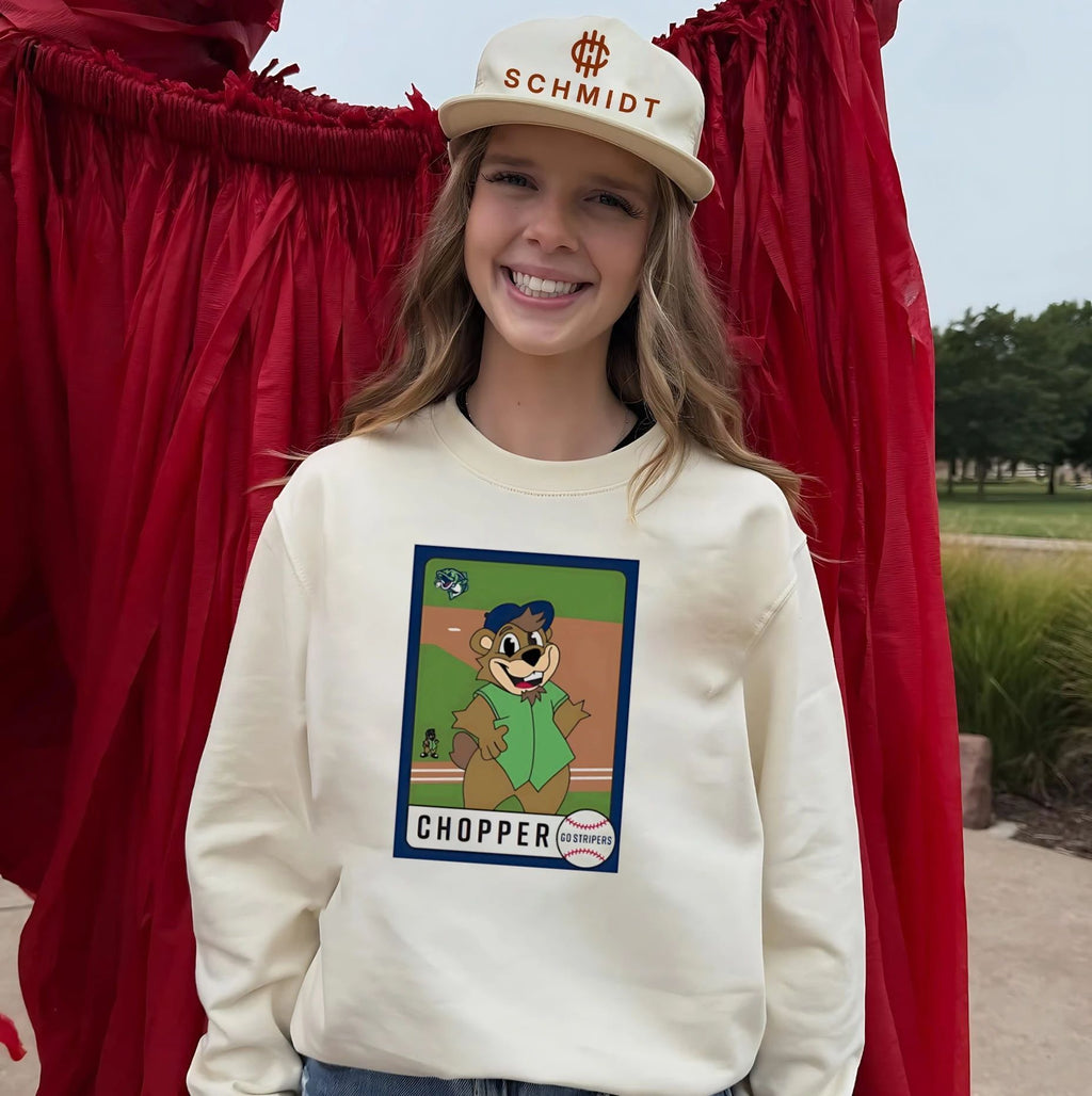 Gwinnett Stripers Chopper Baseball Card shirt