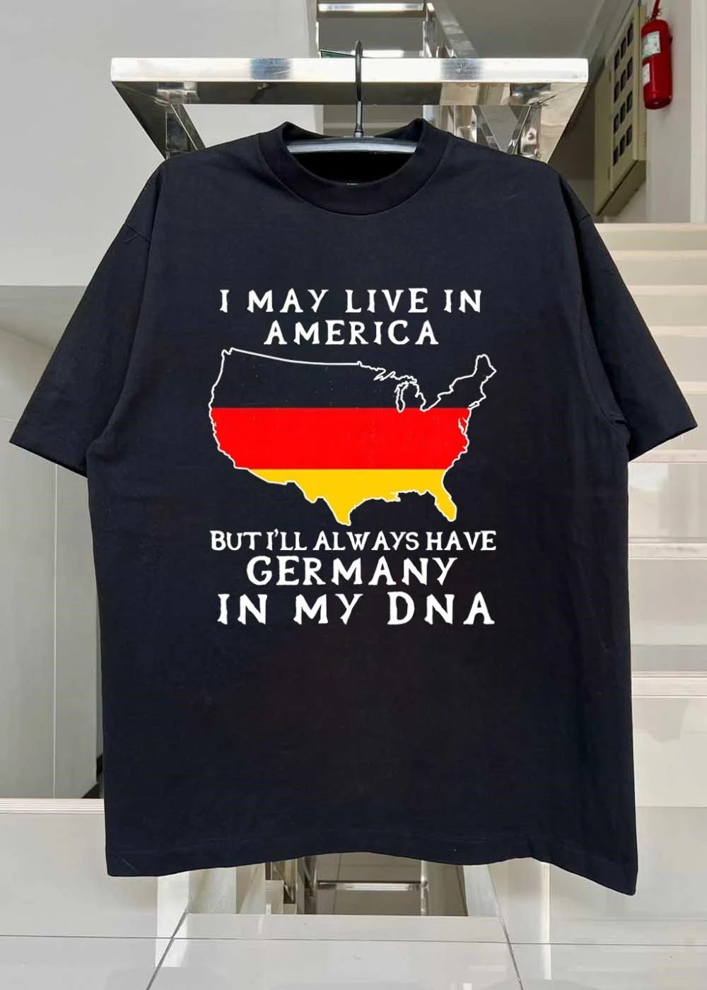 German Heritage Gift I May Live in America but I Will Always Have Germany in My DNA T-Shirt