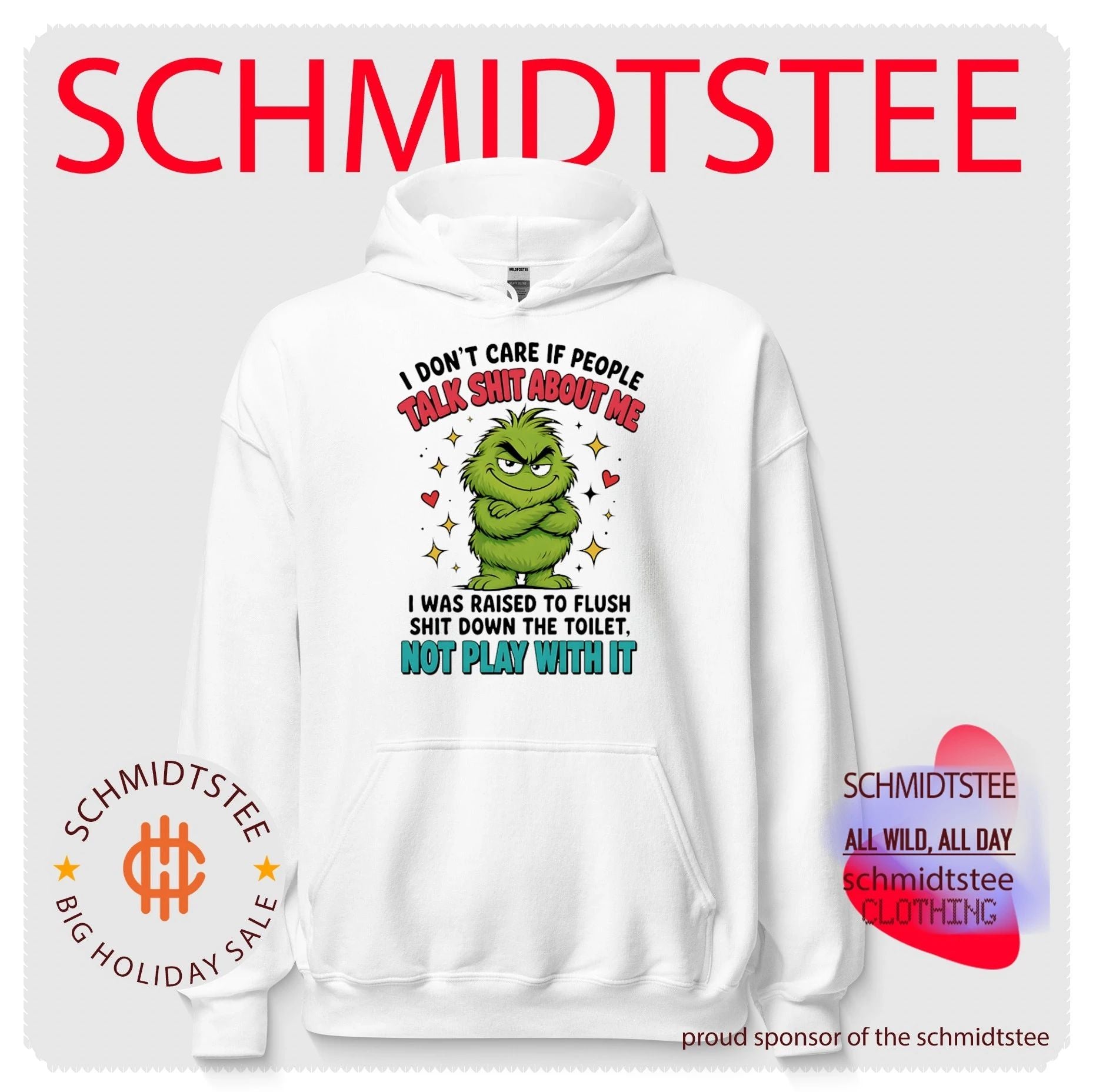 I Don’t Care If People Talk Shit About Me Flush It Grinch shirt