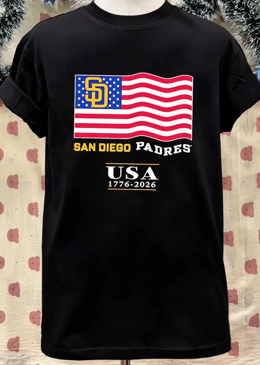 San Diego Padres Shirt USA 1776 2026 Patriotic Baseball T-Shirt