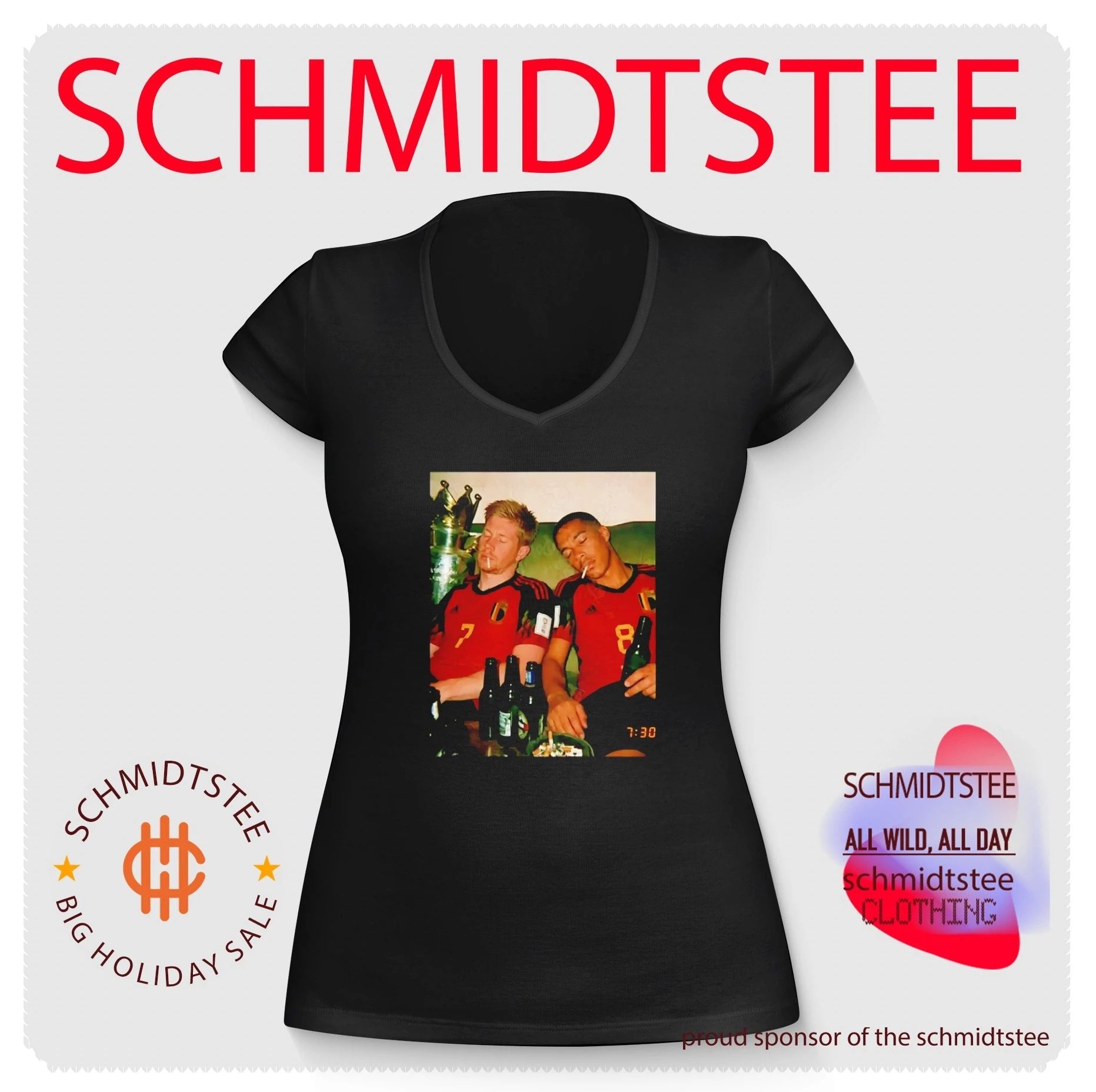 Kevin De Bruyne and Youri Tielemans Belgium National Team shirt