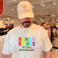 Human Beings 100 Organic Colors May Vary Pride shirt