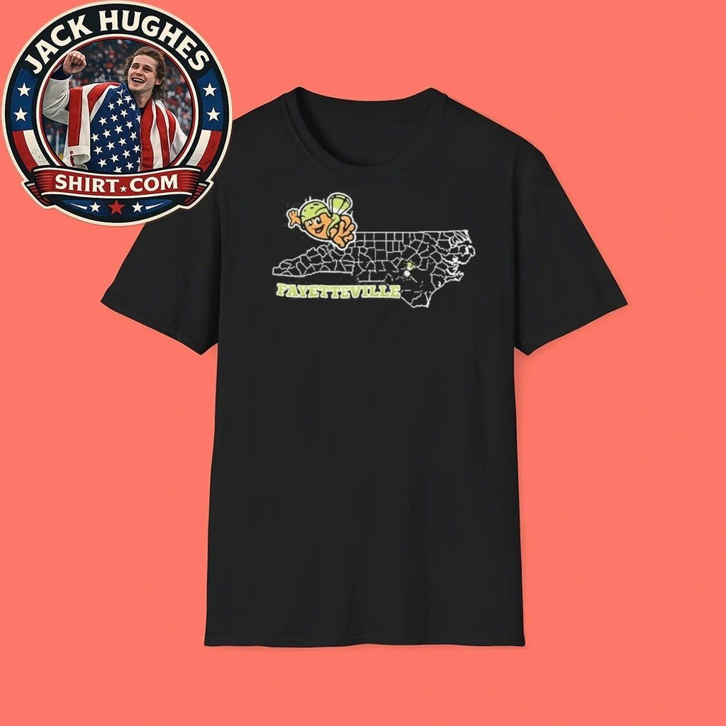 Original Fayetteville Woodpeckers Goz Frijoles Saltarines Town Takeover Shirt