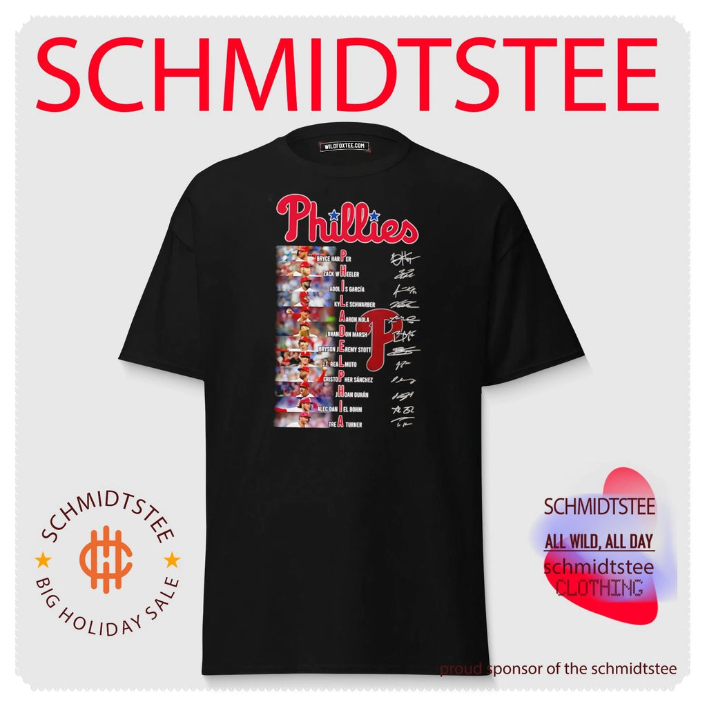 Philadelphia Phillies players name signature shirt