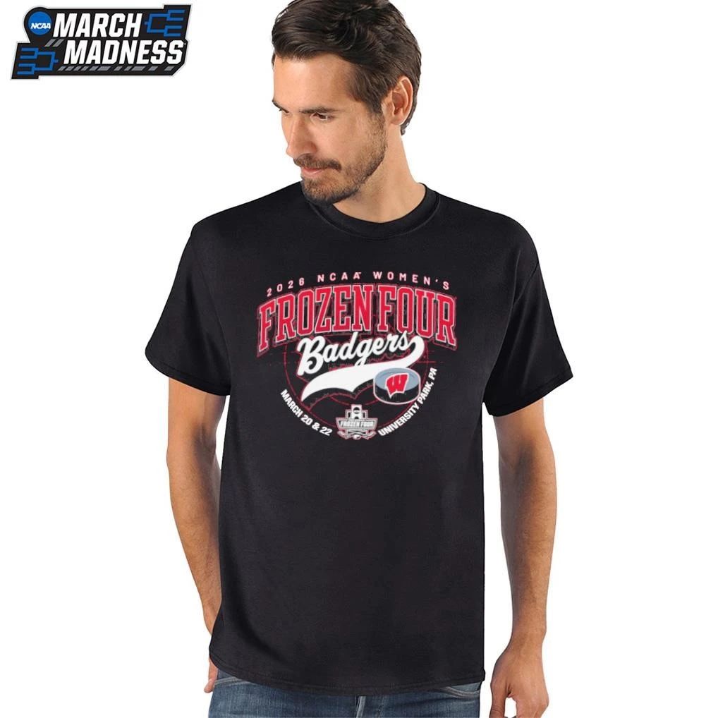 Wisconsin Badgers 2026 NCAA Women’s Hockey Frozen Four Bound T-Shirt