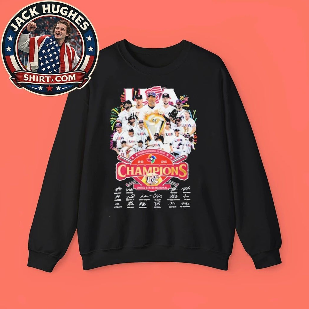 Usa National Team 2026 World Baseball Classic Champions Signature Shirt