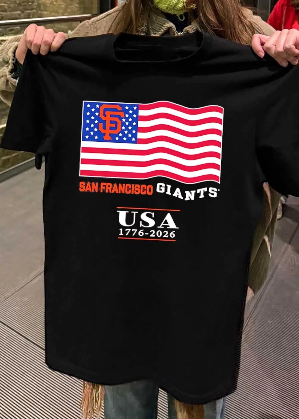 San Francisco Giants USA 1776-2026 American Flag Celebration T-Shirt