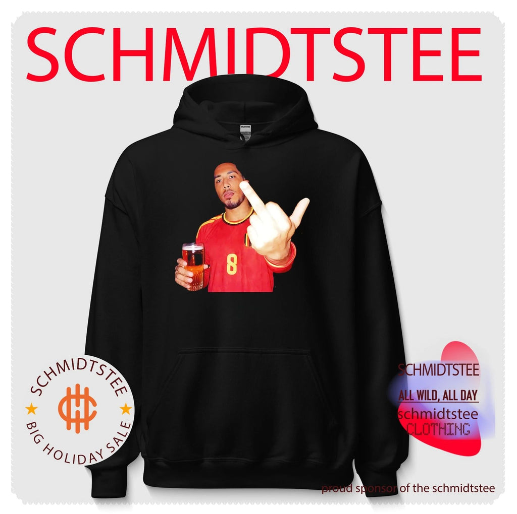 Youri Tielemans Belgium Fc middle finger and beer shirt