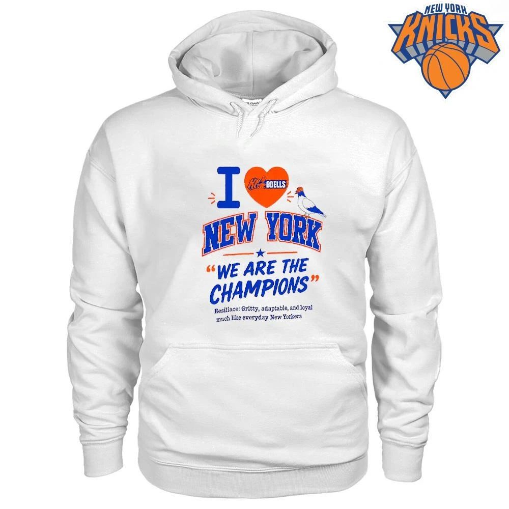 Mitchell Modell We Are The Champions Knicks Pigeon Shirt
