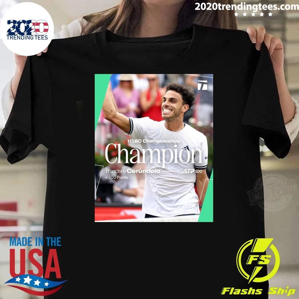 HSBC Championships Champion Francisco Cerúndolo ATP 500 Shirt