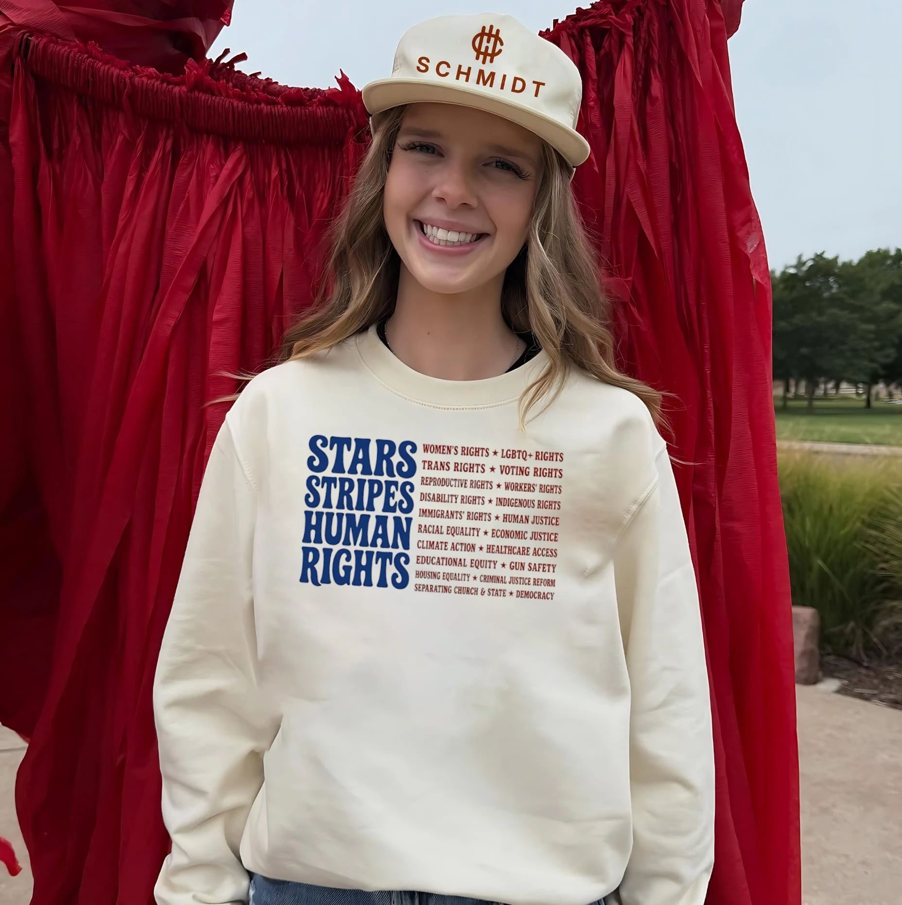 Stars stripes human rights shirt