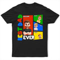Best Dad Ever Basic Color Arcade Theme - Personalized T Shirt