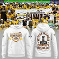 Western Michigan Broncos MAC Champions Hoodie – 2025 Football Championship Commemorative White Pullover Sweatshirt