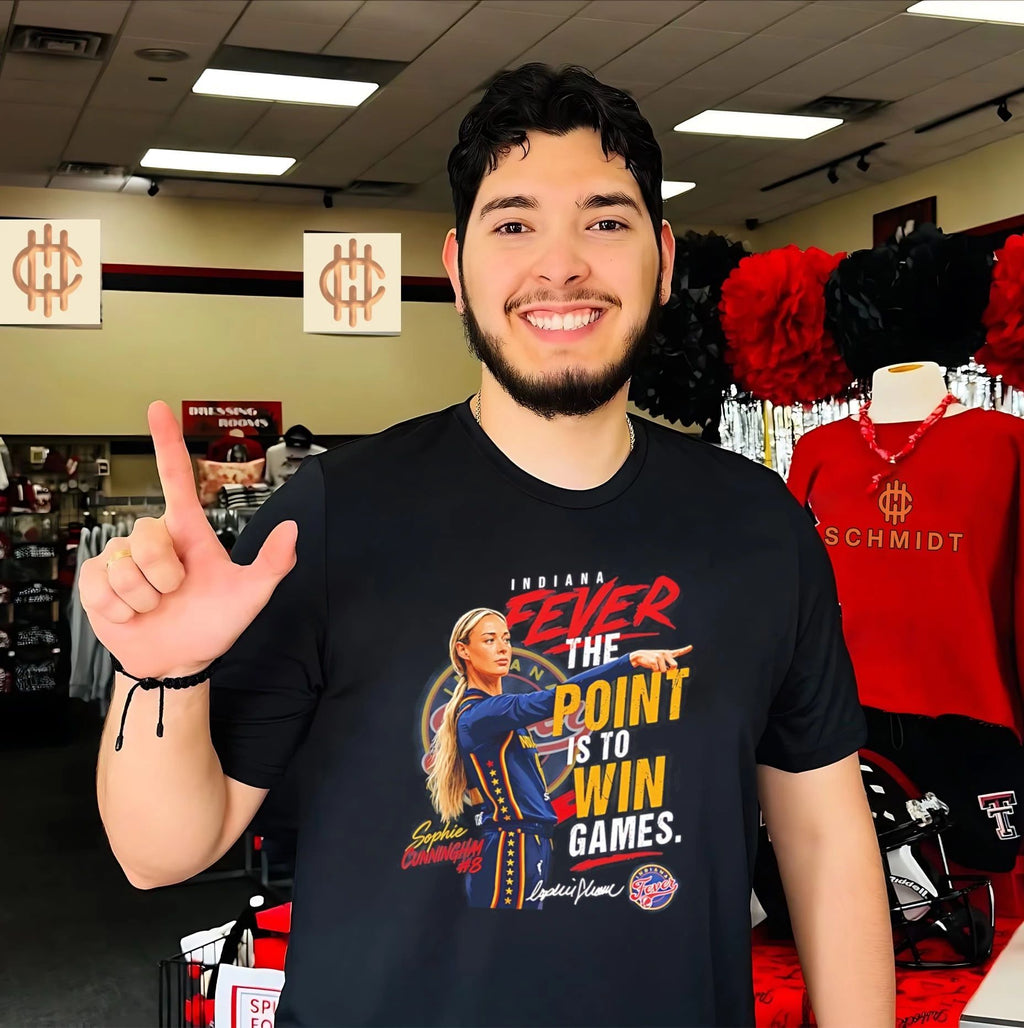 Indiana Fever Sophie Cunning Ham the point is to win games vintage shirt
