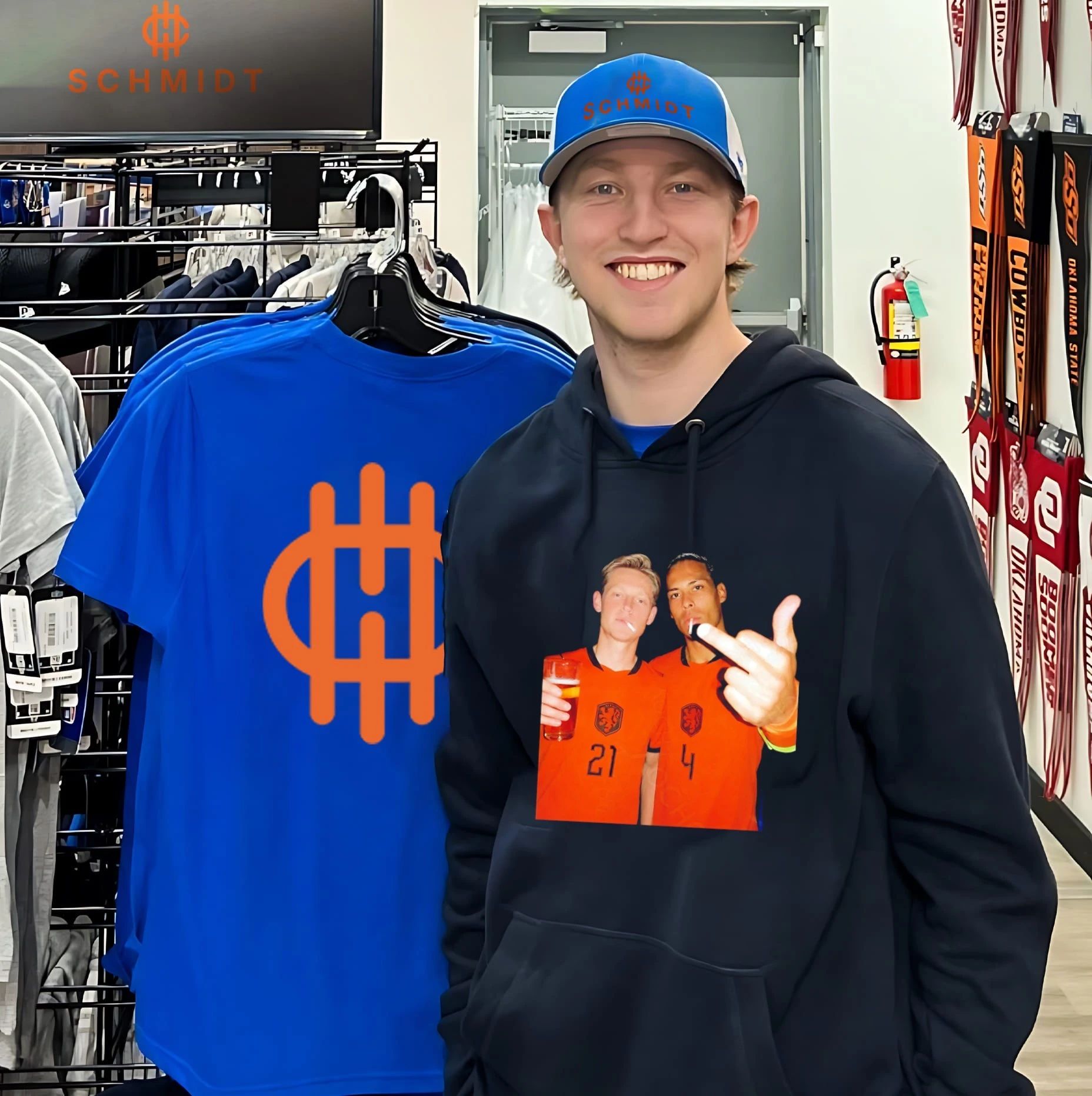 Frenkie de Jong and Virgil van Dijk Netherlands National Team shirt