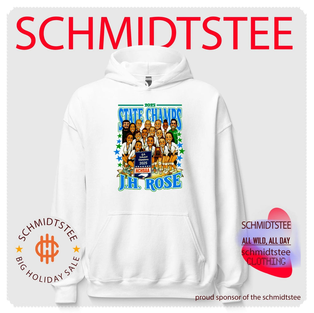 JH Rose Volleyball 2025 6A State Champions Team Caricature shirt