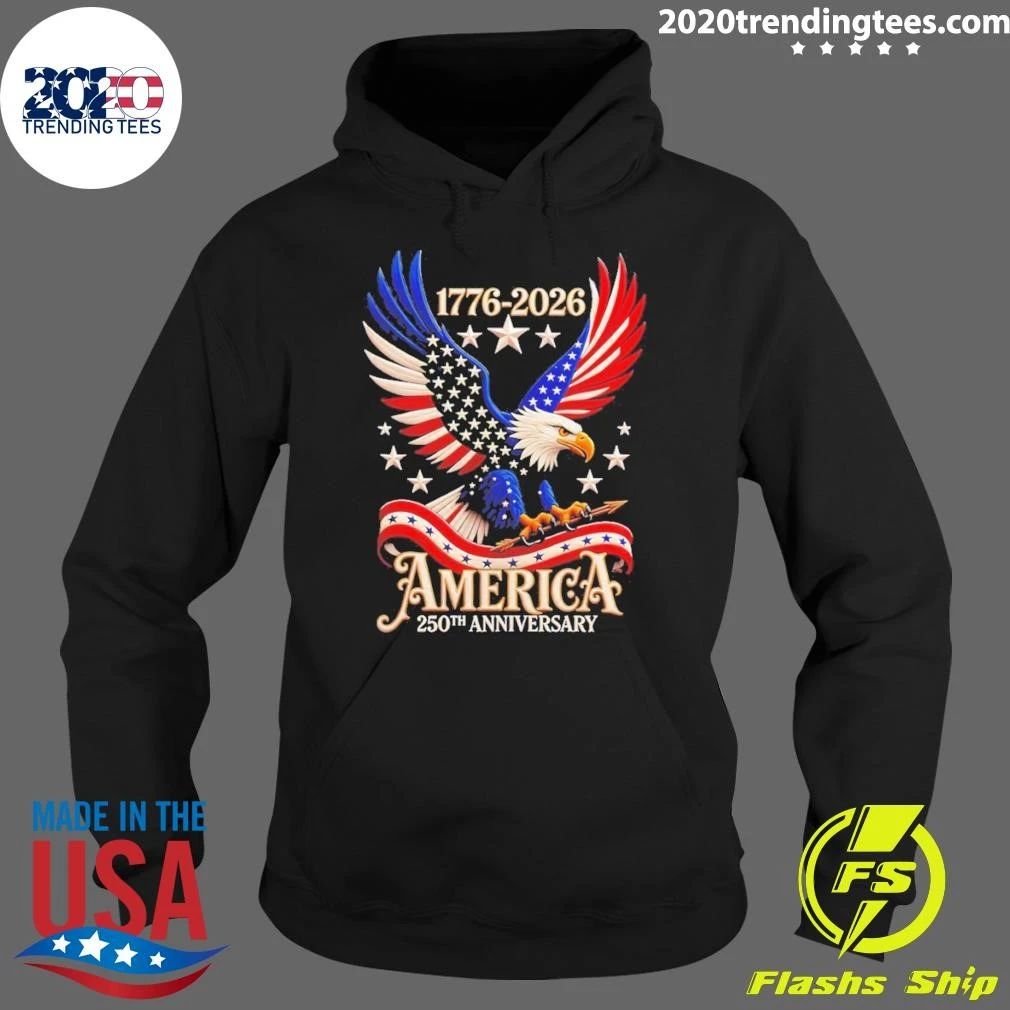America’s 250th Anniversary 1776-2026 Usa Flag 4th Of July Independence Day Shirt