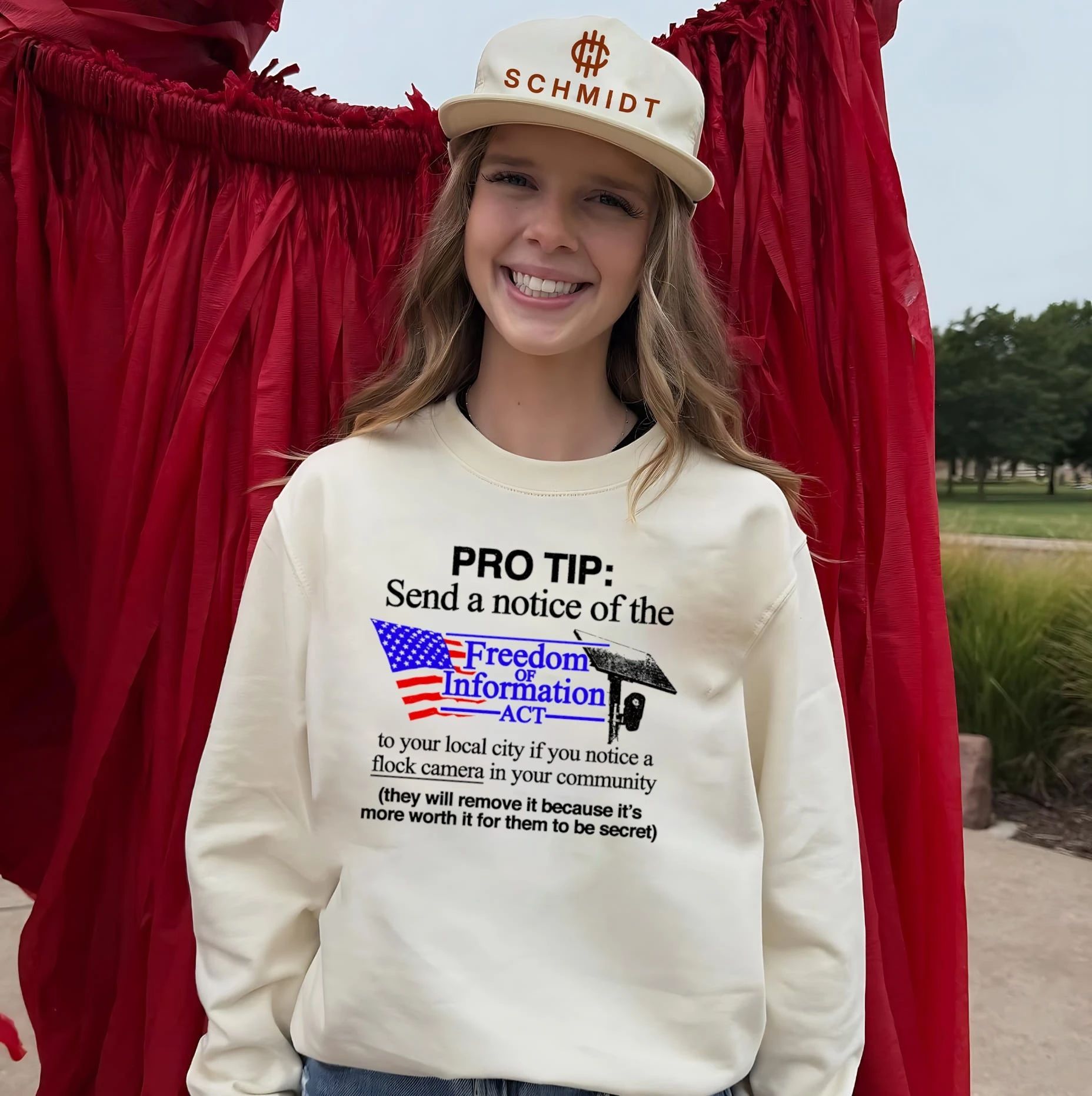 Pro Tip Send a Notice of the Freedom of Information Act for Flock Cameras shirt