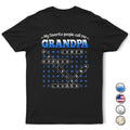 Word Search Puzzle My Favorite People Call Me Grandpa Dad - Personalized T Shirt