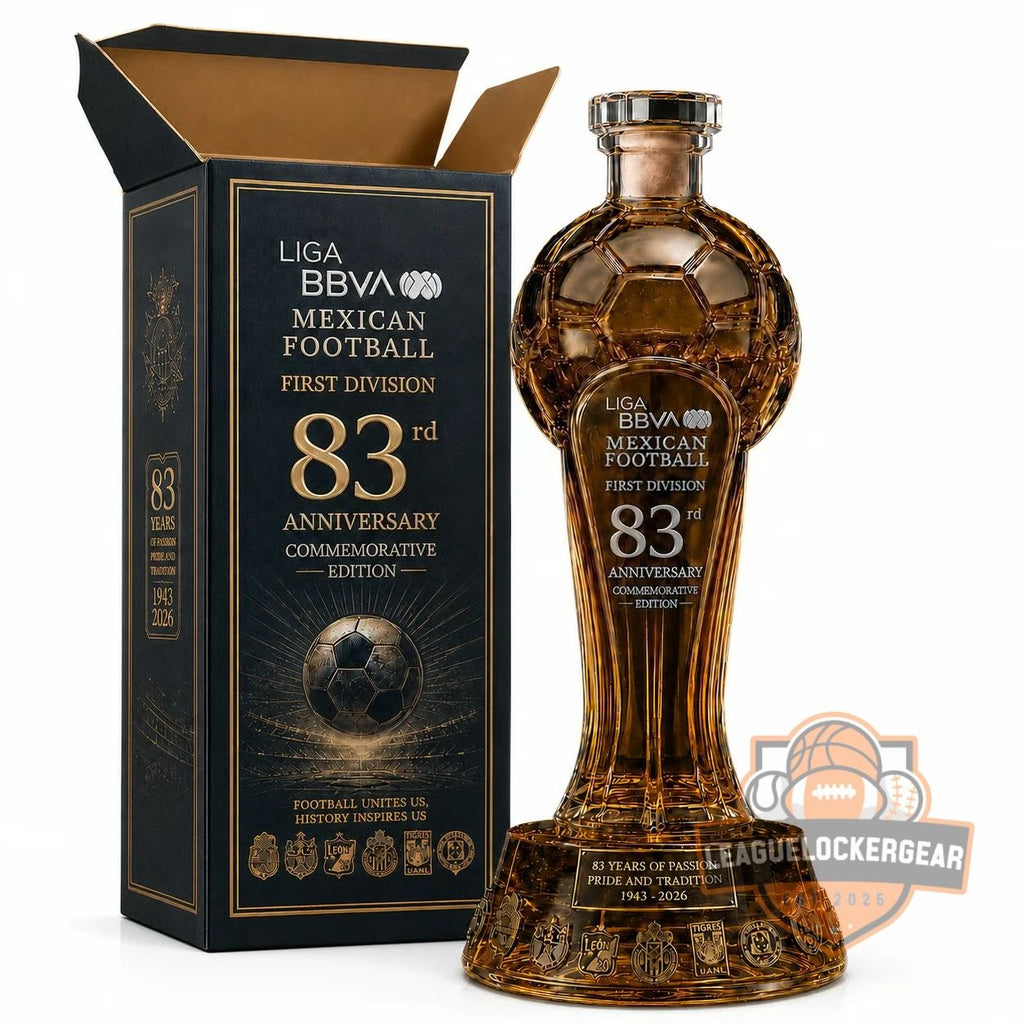 Liga MX 83rd Anniversary Trophy Whiskey Bottle