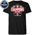 South Carolina Gamecocks 2026 SEC Women’s Basketball Regular Season Champions Locker Room Logo Shirt