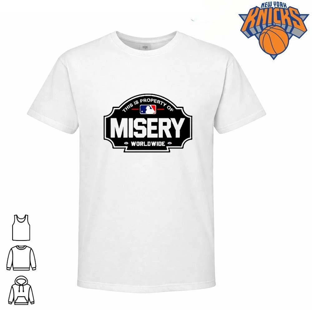 Property Of Misery Worldwide Baseball Logo Graphic Tee Shirt