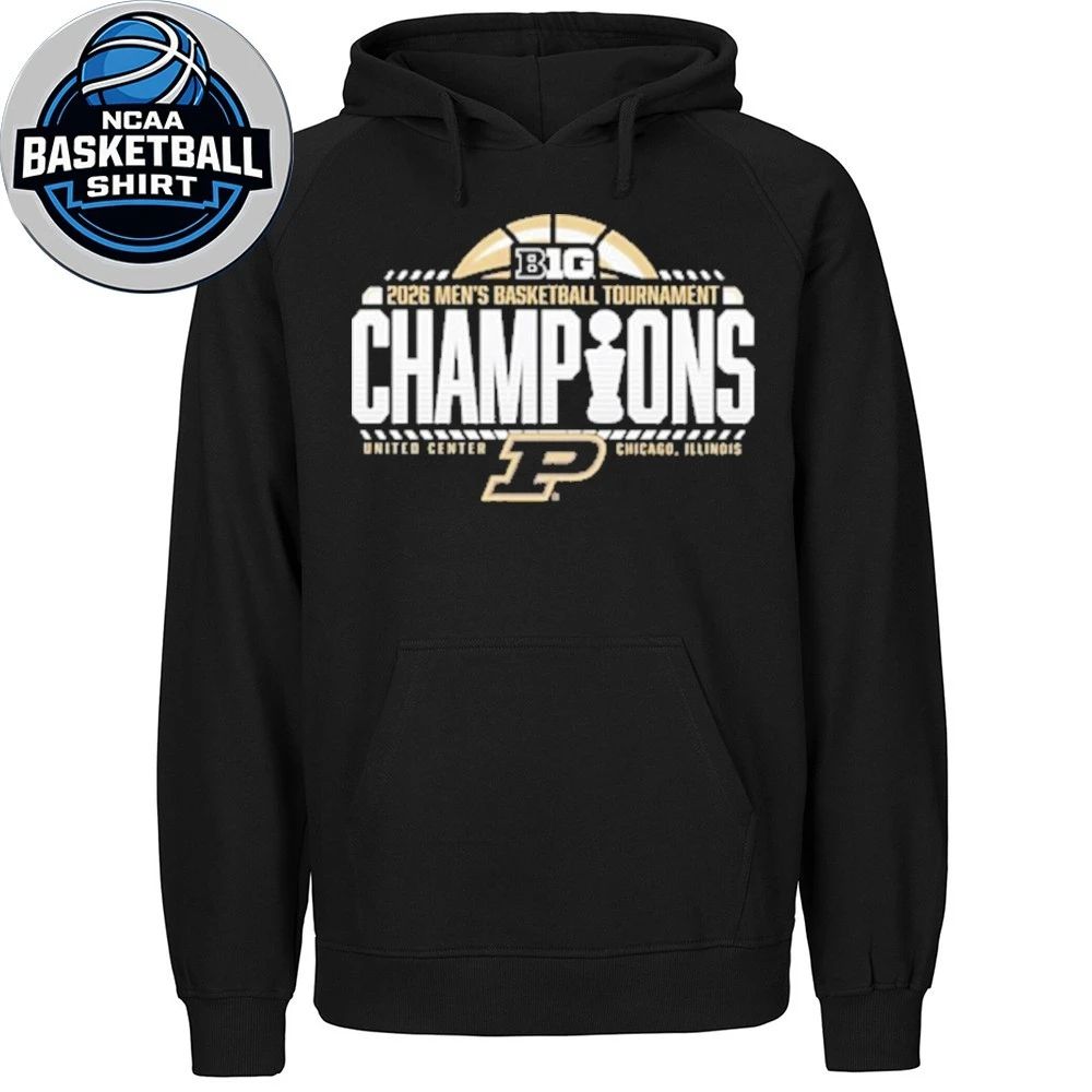 Purdue Boilermakers 2026 Men’s Basketball Tournament Champions United Center Chicago Illinois Logo T-Shirt