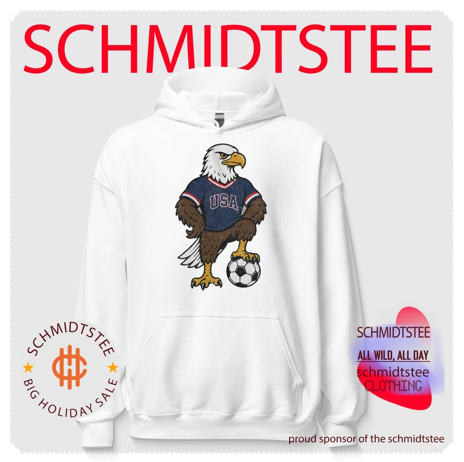 USA Soccer Eagle Mascot USMNT Patriotic Sports shirt