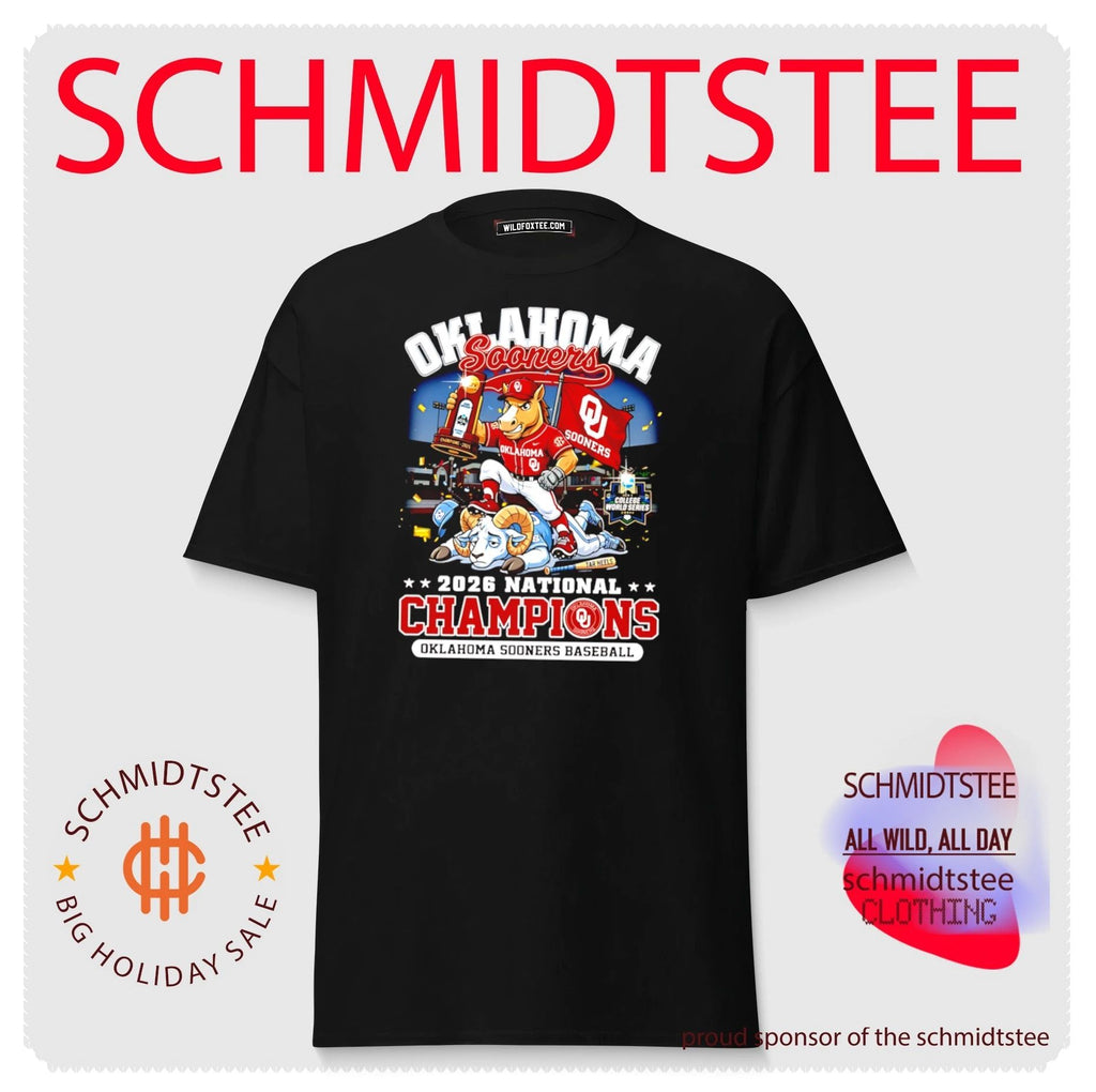 Oklahoma Sooners baseball 2026 National Champions Baseball mascot shirt