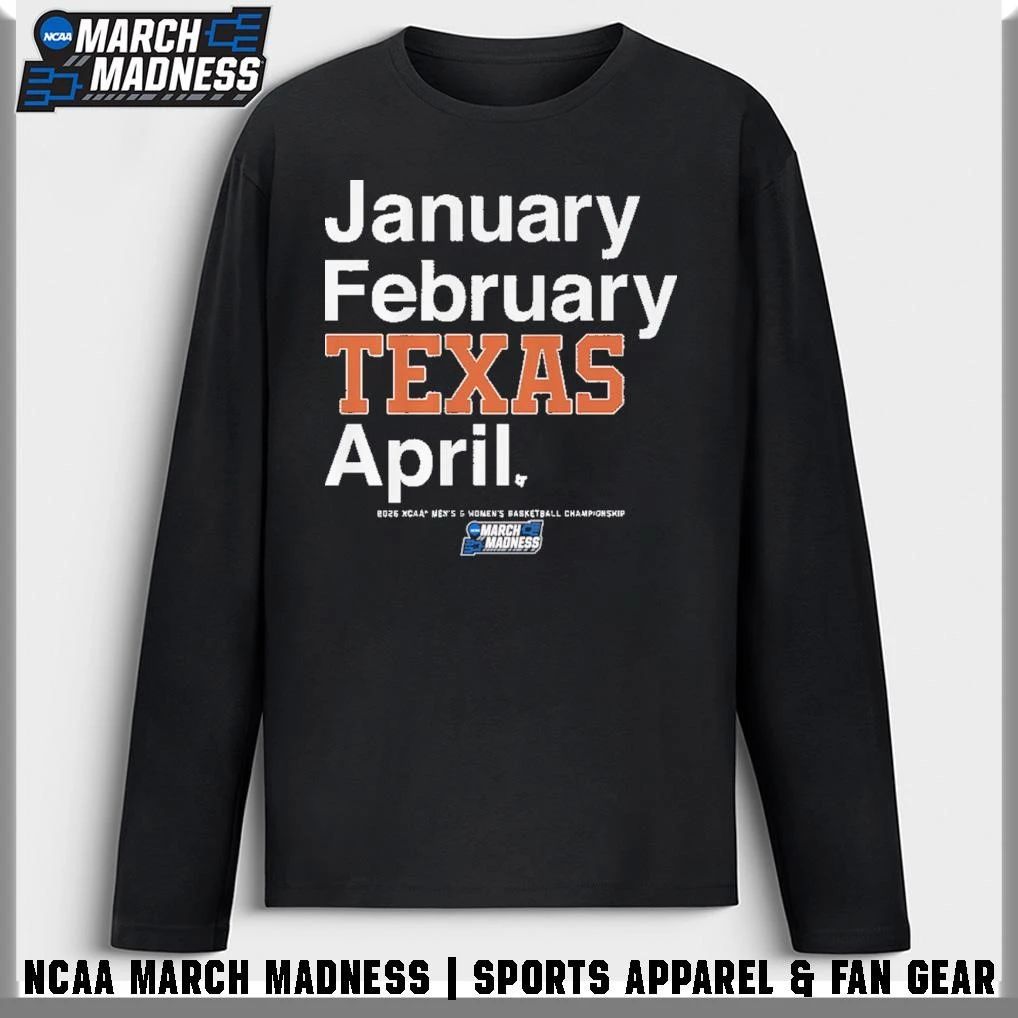 Texas Longhorns Men’s and Women’s Basketball 2026 March Madness Month T-Shirt