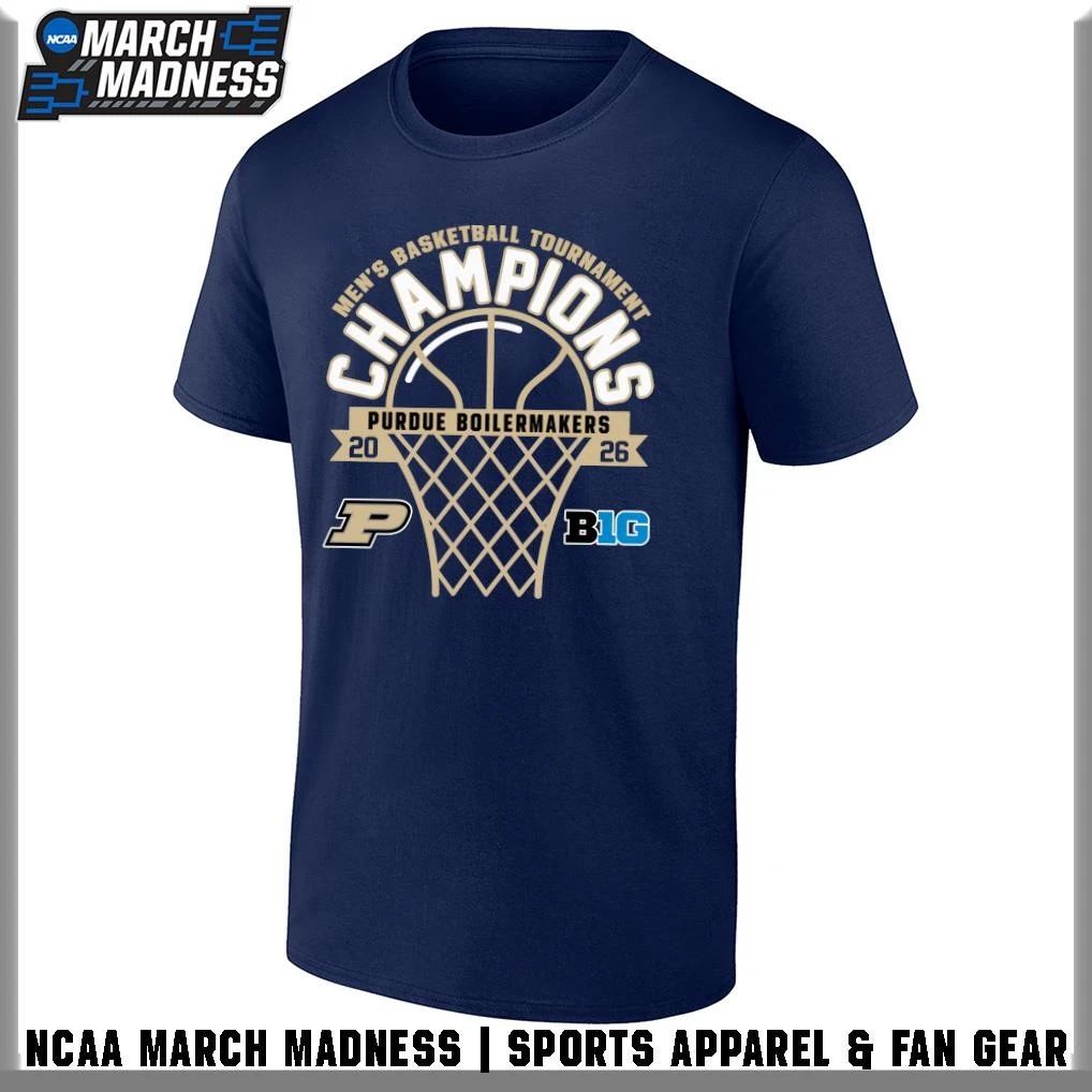 Purdue Boilermakers Men’s Basketball 2026 Big Ten Tournament Champions T-Shirt