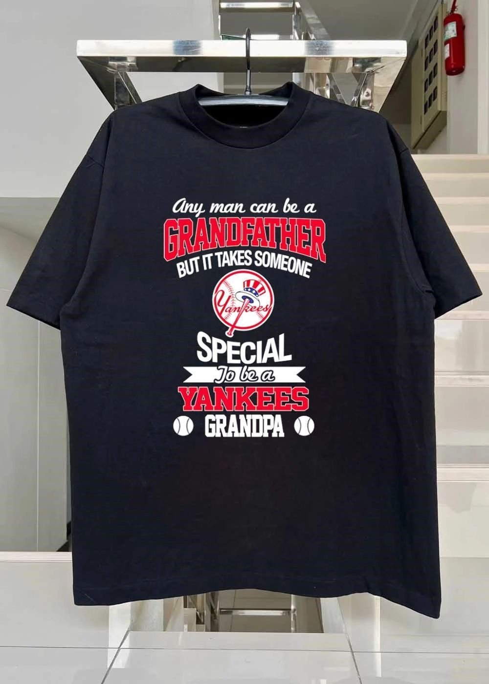Yankee Fan Any Man Can Be A Special To Be A Grandpa shirt