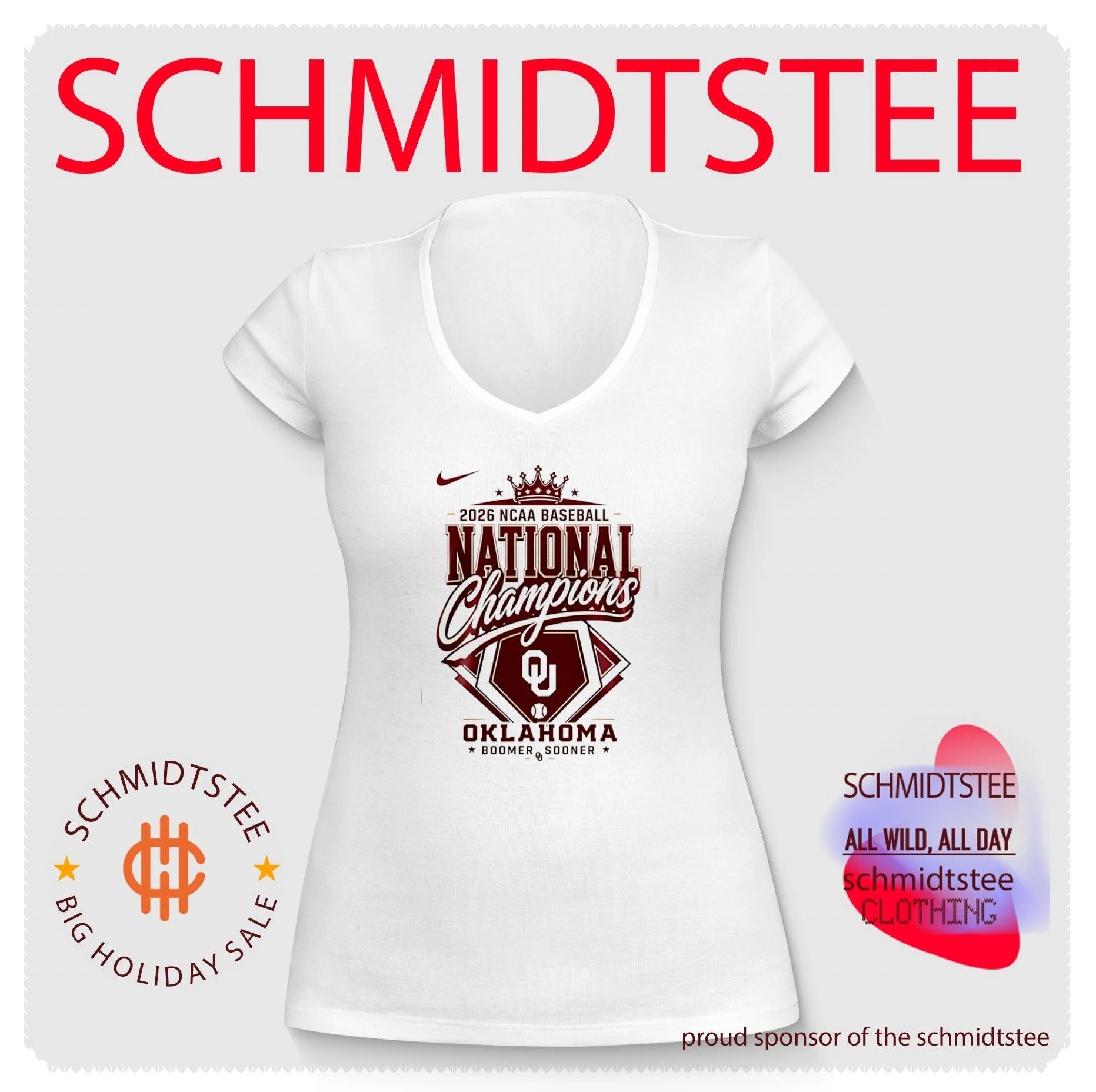 Oklahoma Sooners NCAA National Champions 2026 Crown shirt